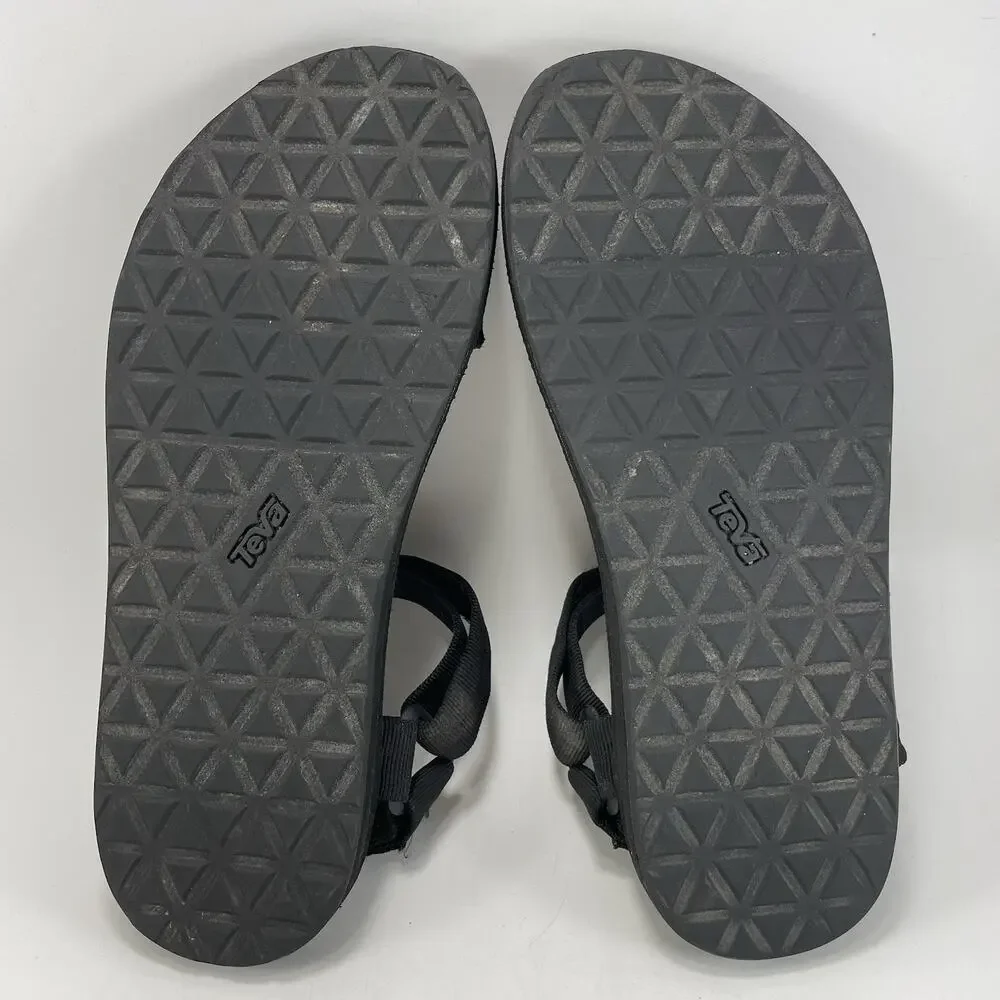 Teva Original Universal Active Sandals Mens Size 10 Black Strappy Athletic